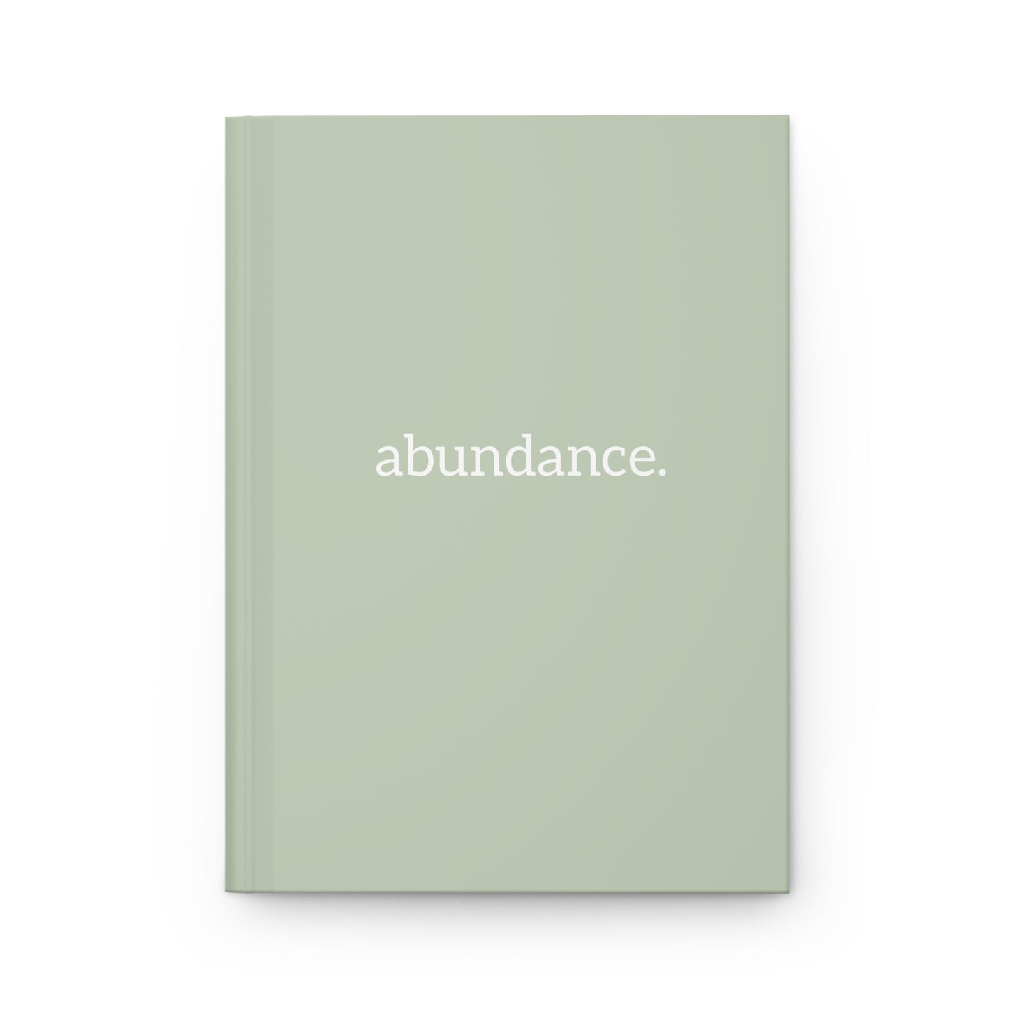 ABUNDANCE Hardcover Journal Matte Sage