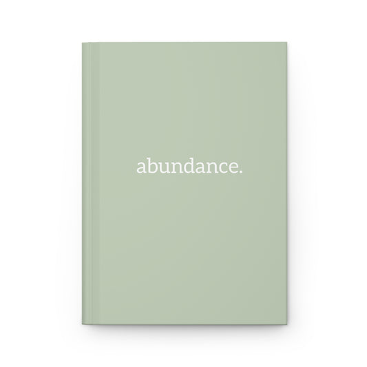 ABUNDANCE Hardcover Journal Matte Sage