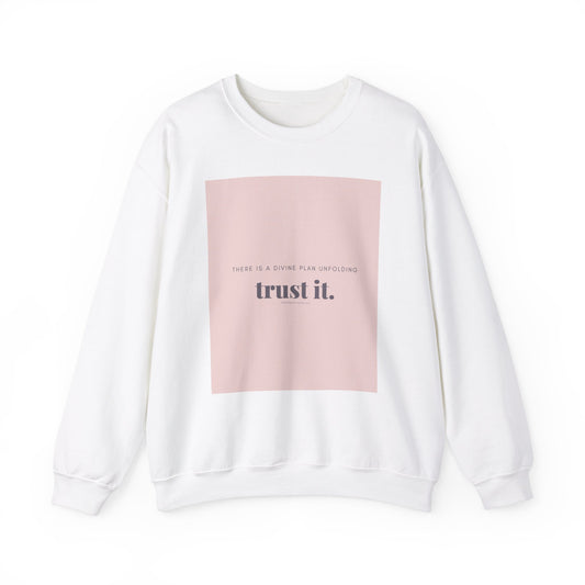 Trust The Plan Unisex Heavy Blend™ Crewneck Sweatshirt